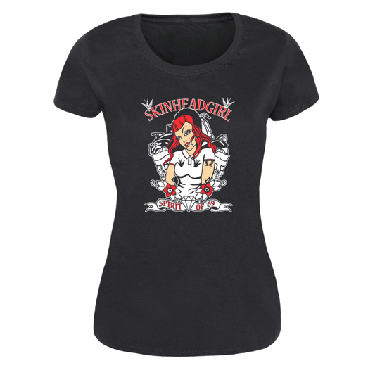 Skinheadgirl "Spirit of 69" Girly Shirt - Premium  von Spirit of the Streets Mailorder für nur €9.90! Shop now at Spirit of the Streets Mailorder