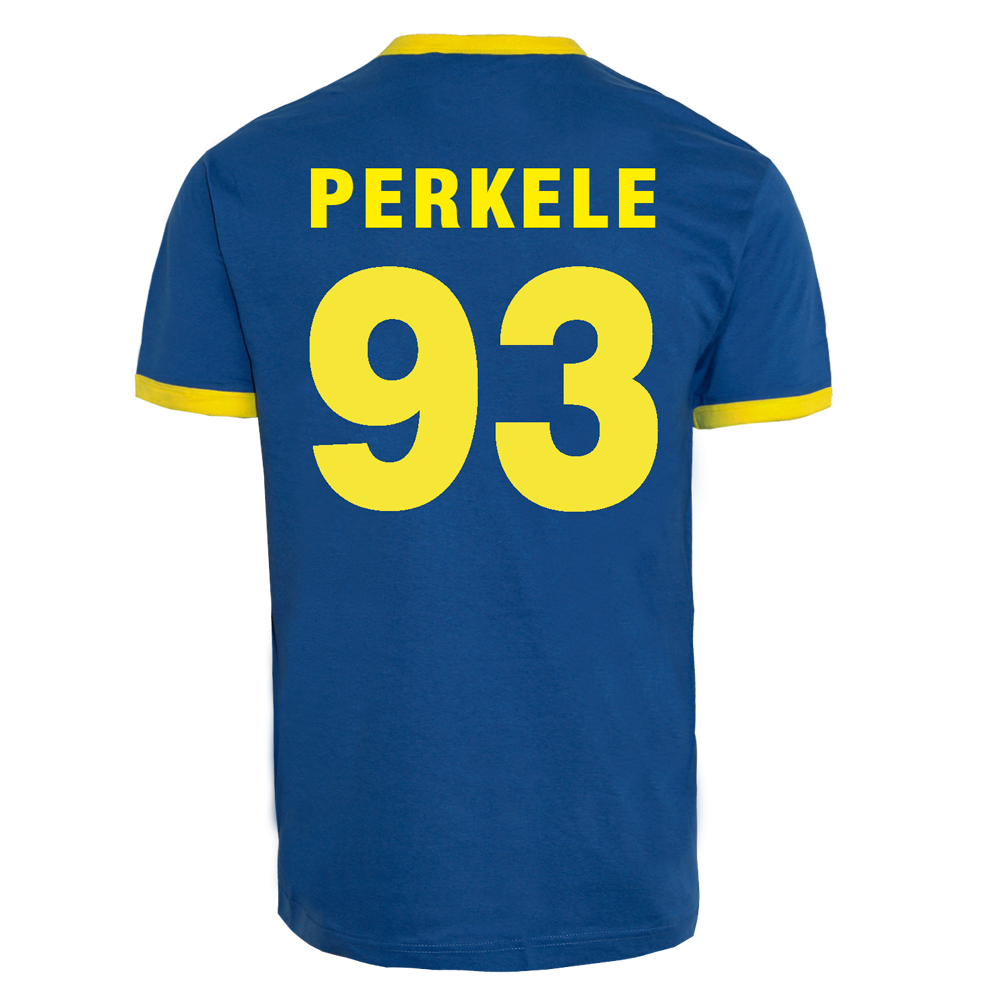 Perkele "Football Sweden 1" Ringer Shirt (blue/yellow)