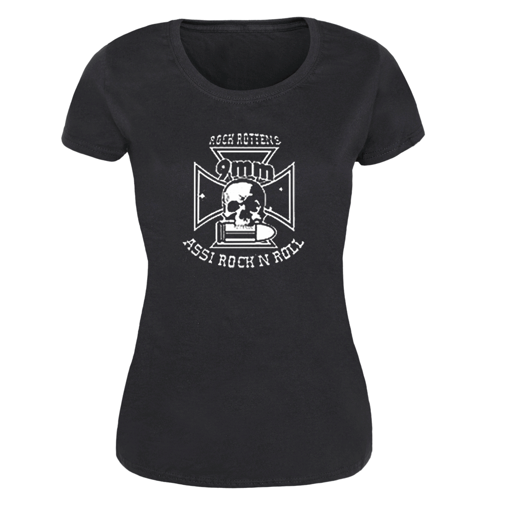 9mm Assi Rock'n'Roll "Logo" Girly-Shirt
