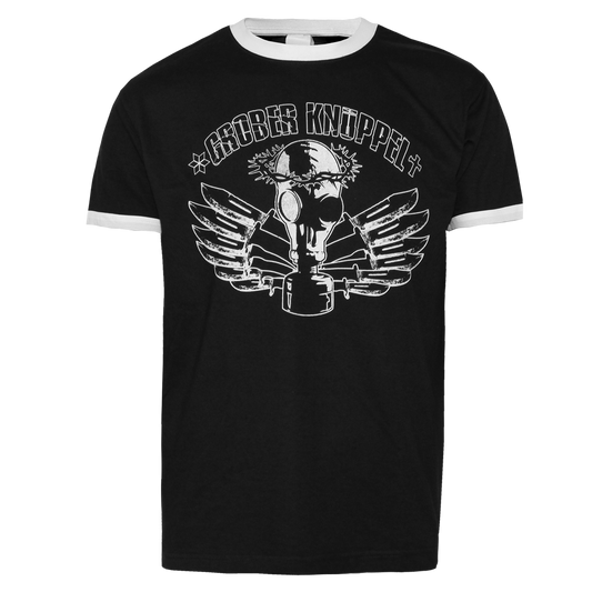 Grober Knüppel "Resistenter Engel" Contrast T-Shirt - Premium  von Asphalt Records für nur €13.90! Shop now at Spirit of the Streets Mailorder