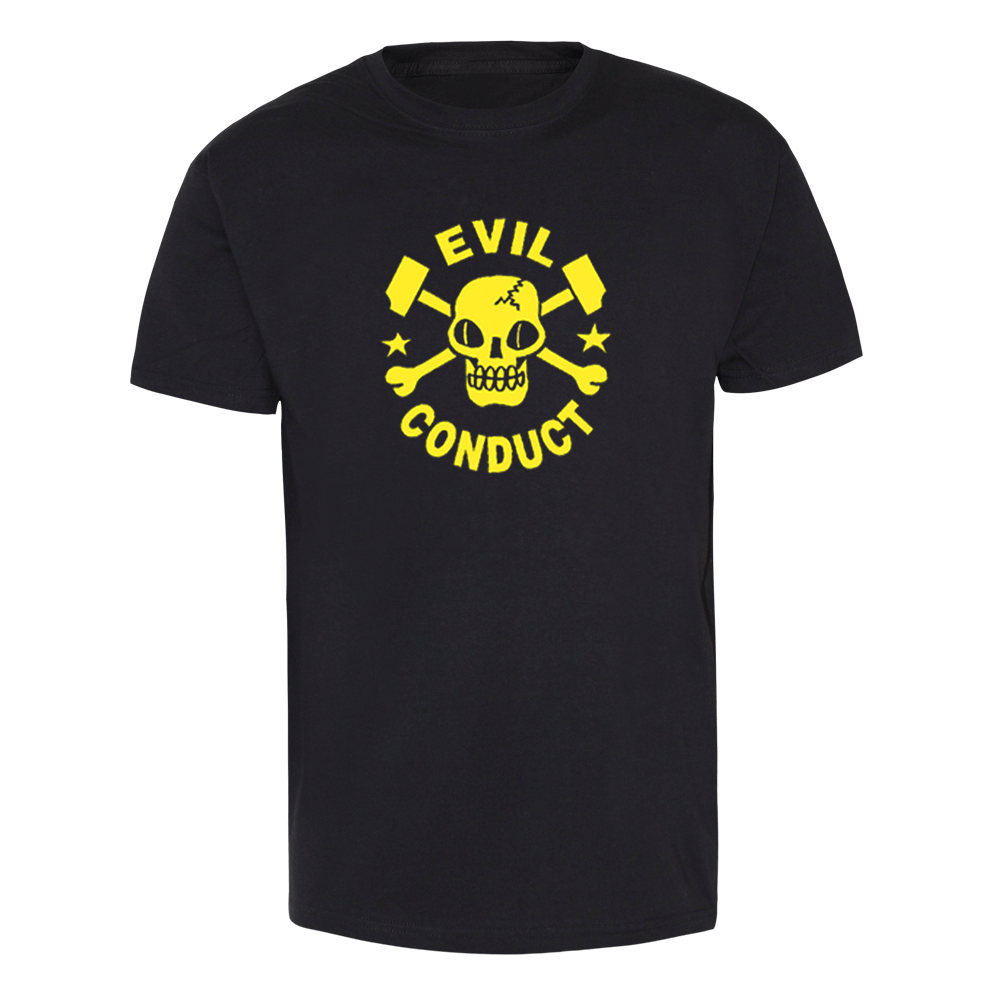 Evil Conduct "Skull" - T-Shirt - Premium  von Knock Out Records für nur €14.90! Shop now at Spirit of the Streets Mailorder