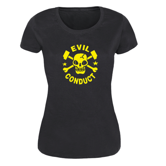 Evil Conduct "Skull" - Girly-Shirt - Premium  von Knock Out Records für nur €14.90! Shop now at Spirit of the Streets Mailorder
