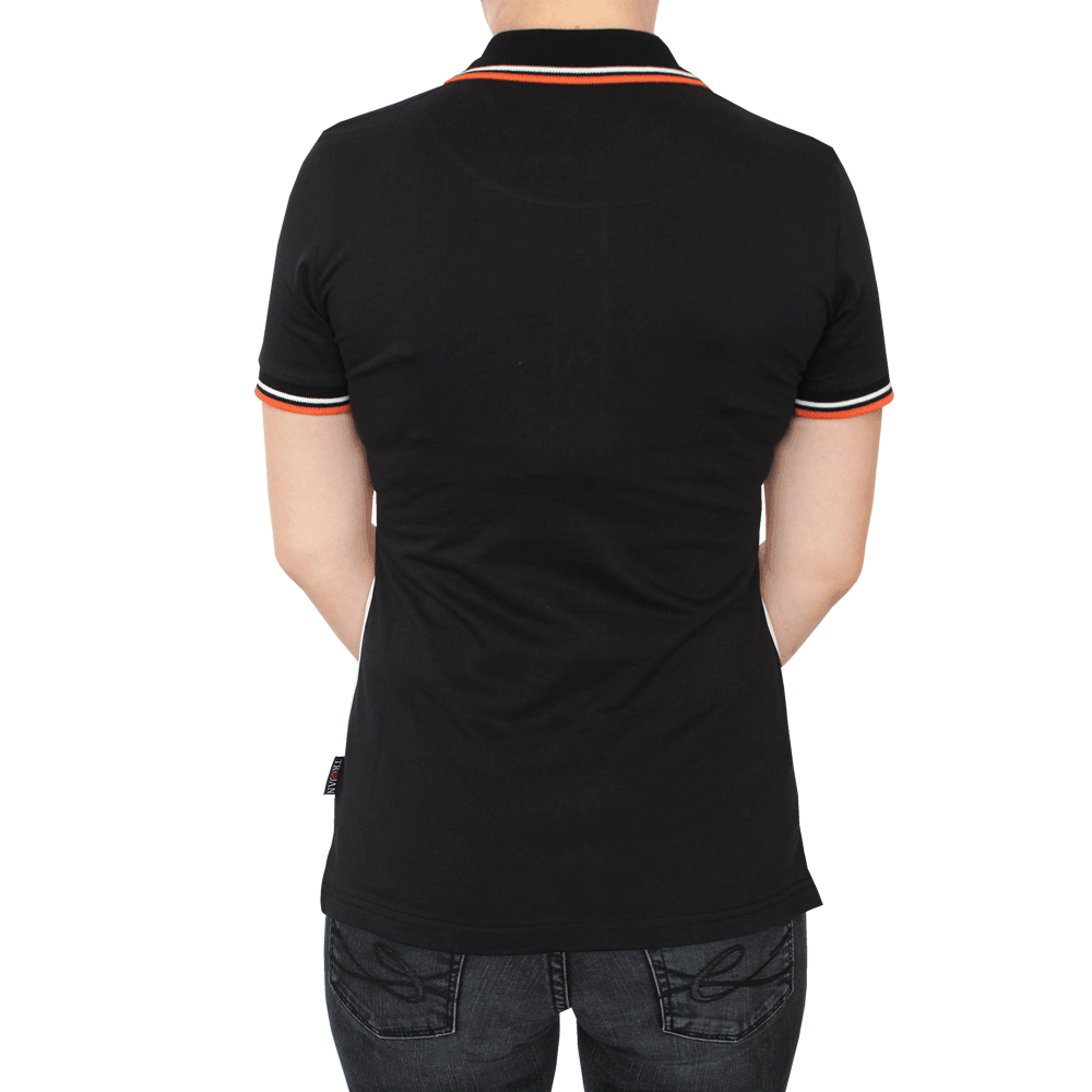 Trojan "Stripe" Girl Polo (schwarz)
