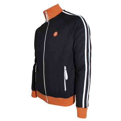 Trojan "Twin Stripe" Trainingsjacke (schwarz/orange) - Premium  von Trojan für nur €74.90! Shop now at Spirit of the Streets Mailorder