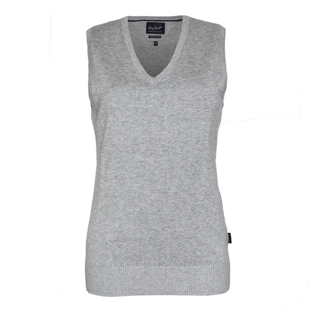 Hakro "Premium" Girly V-neck sweater (grey)