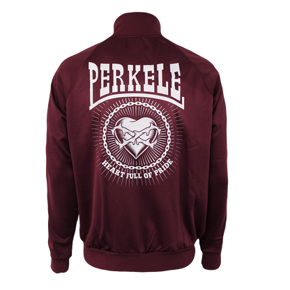 Perkele "Heart full of Pride" training jacket (burgundy)