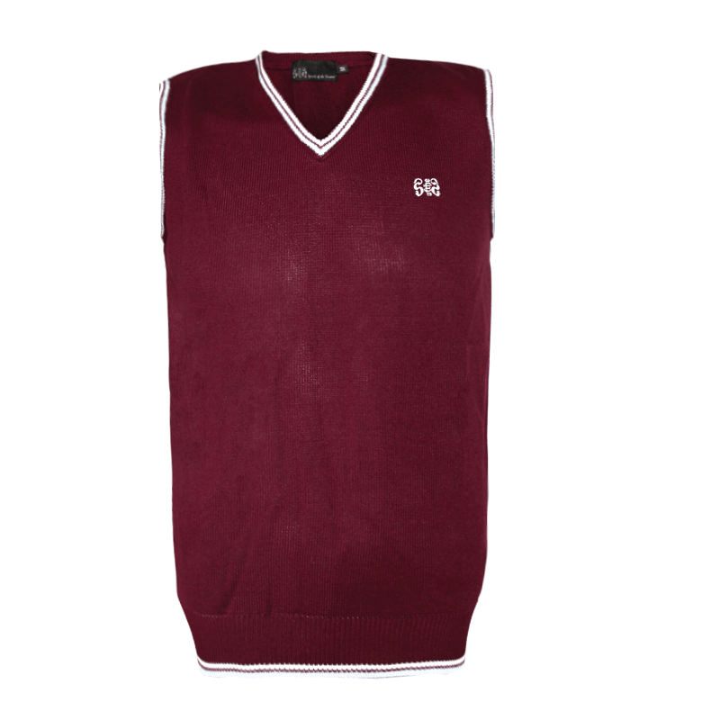 Spirit of the Streets "Premium" Pullunder (burgundy with white stripes)