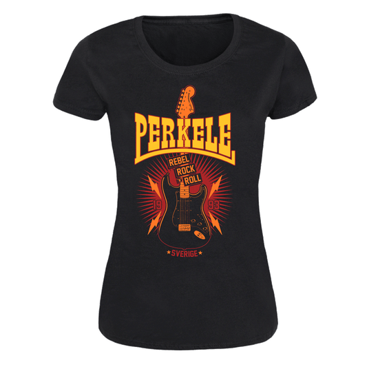 Perkele "Rebel Rock 'n' Roll" Girly Shirt - Premium  von Spirit of the Streets für nur €19.90! Shop now at Spirit of the Streets Mailorder
