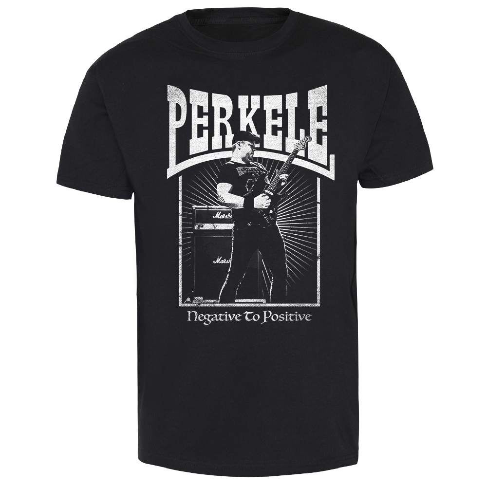 Perkele "Negative to positive" T-Shirt (black) - Premium  von Spirit of the Streets für nur €19.90! Shop now at Spirit of the Streets Mailorder