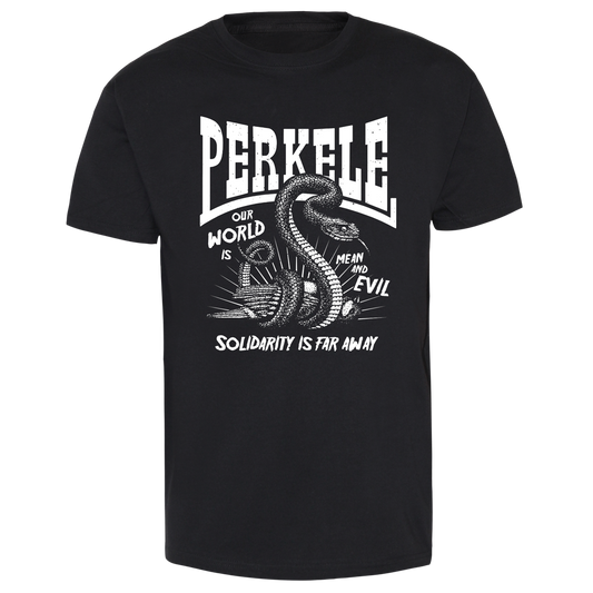 Perkele "Mean and Evil" T-Shirt (black) - Premium  von Spirit of the Streets für nur €19.90! Shop now at Spirit of the Streets Mailorder