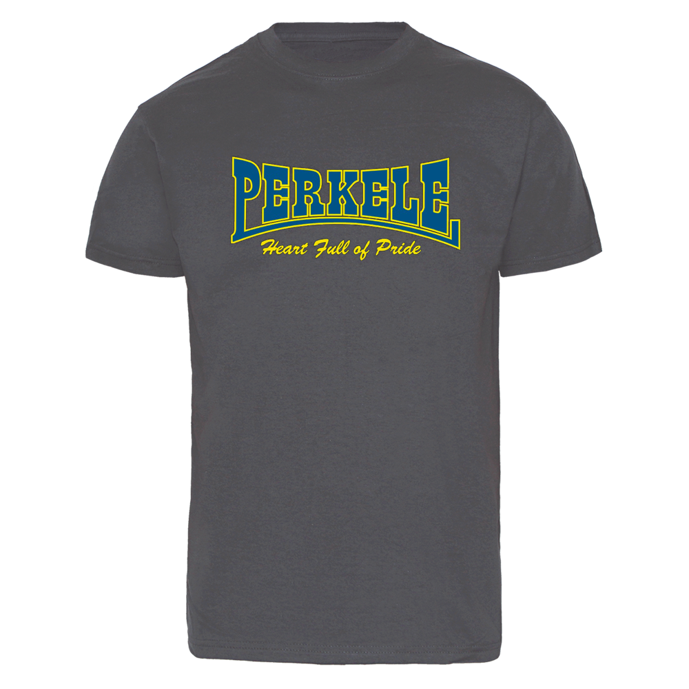 Perkele "Heart full of Pride Logo" T-Shirt (charcoal) - Premium  von Spirit of the Streets für nur €19.90! Shop now at SPIRIT OF THE STREETS Webshop