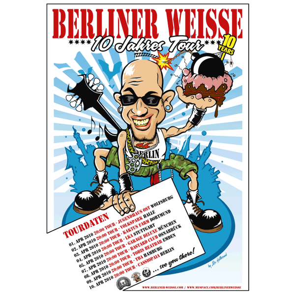Berliner Weisse "Tour 2010" - Poster (gefaltet)