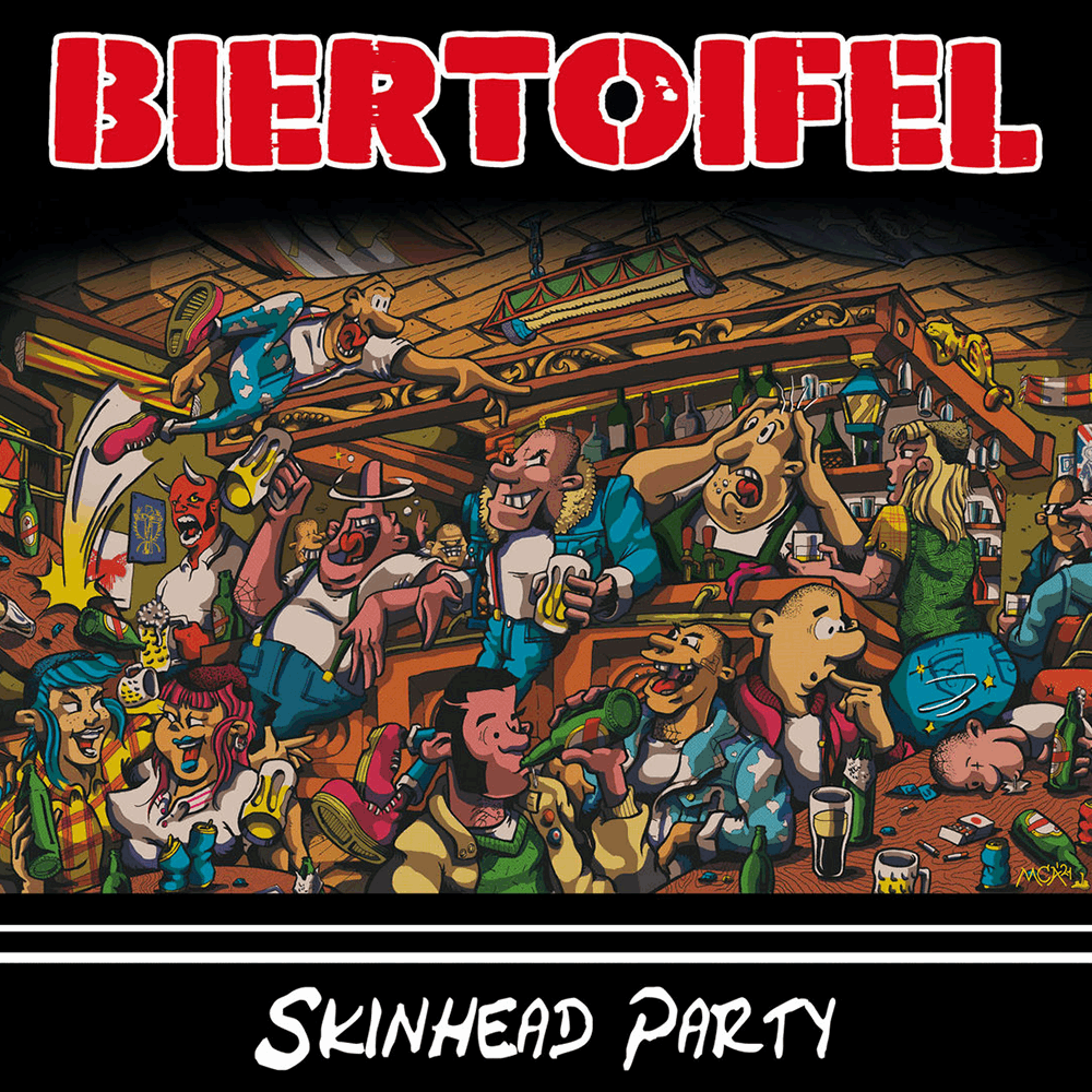 Biertoifel "Skinhead Party" LP (blood red/black haze)