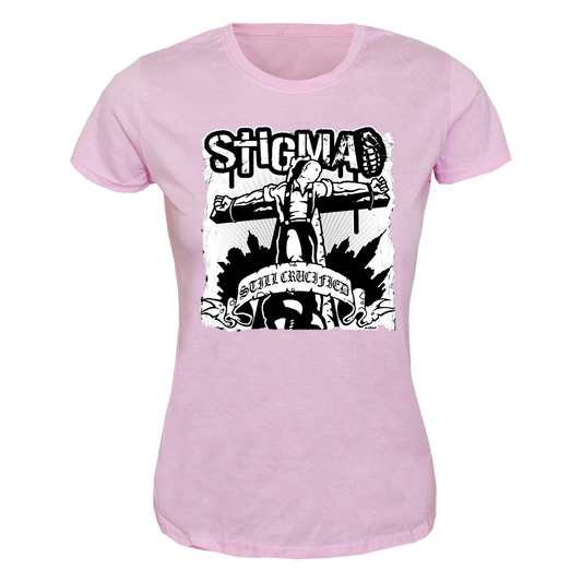 Stigma "Still Crucified" Girly Shirt (pink)