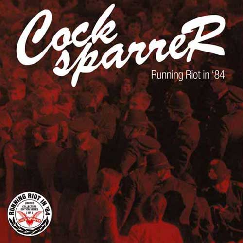 Cock Sparrer "Running Riot in 84" Series 3 EP 7" (red cover) - Premium  von Randale Records für nur €5.90! Shop now at Spirit of the Streets Mailorder