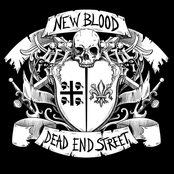 split New Blood / Dead End Street "same" EP 7" (lim. 300, black)