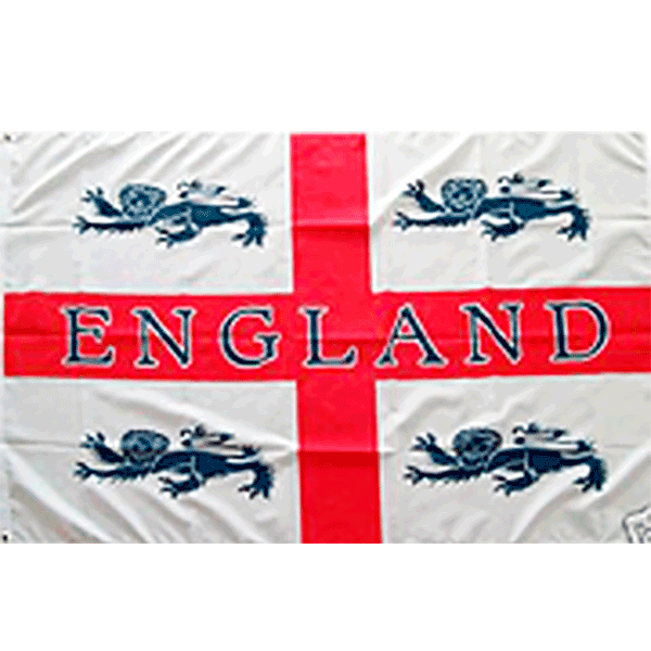 England (4 Lions) - Fahne / Flag