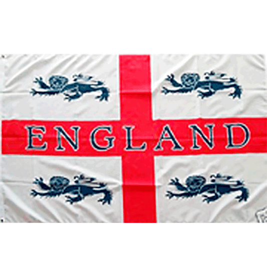 England (4 Lions) - Fahne / Flag - Premium  von Spirit of the Streets Mailorder für nur €8.90! Shop now at Spirit of the Streets Mailorder