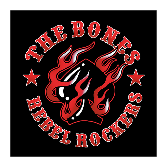 The Bones "Rebel Rockers" Aufkleber - Premium  von Rage Wear für nur €1! Shop now at Spirit of the Streets Mailorder