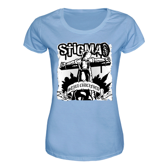 Stigma "Still Crucified" Girly Shirt (blue)