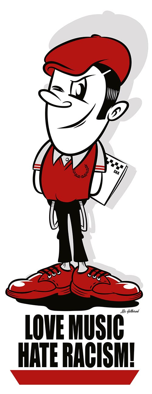 Love Music Hate Racism - Langbahn Poster (A1) (gefaltet)