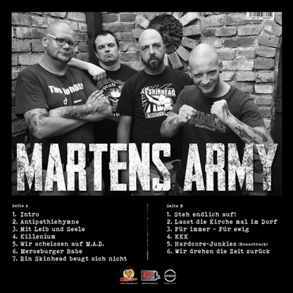 Martens Army "Steh endlich auf!" LP (white) - Premium  von KB Records für nur €21.90! Shop now at SPIRIT OF THE STREETS Webshop