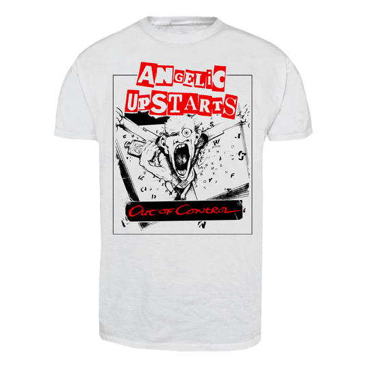 Angelic Upstarts "Out of Control" T-Shirt (white) (XL)