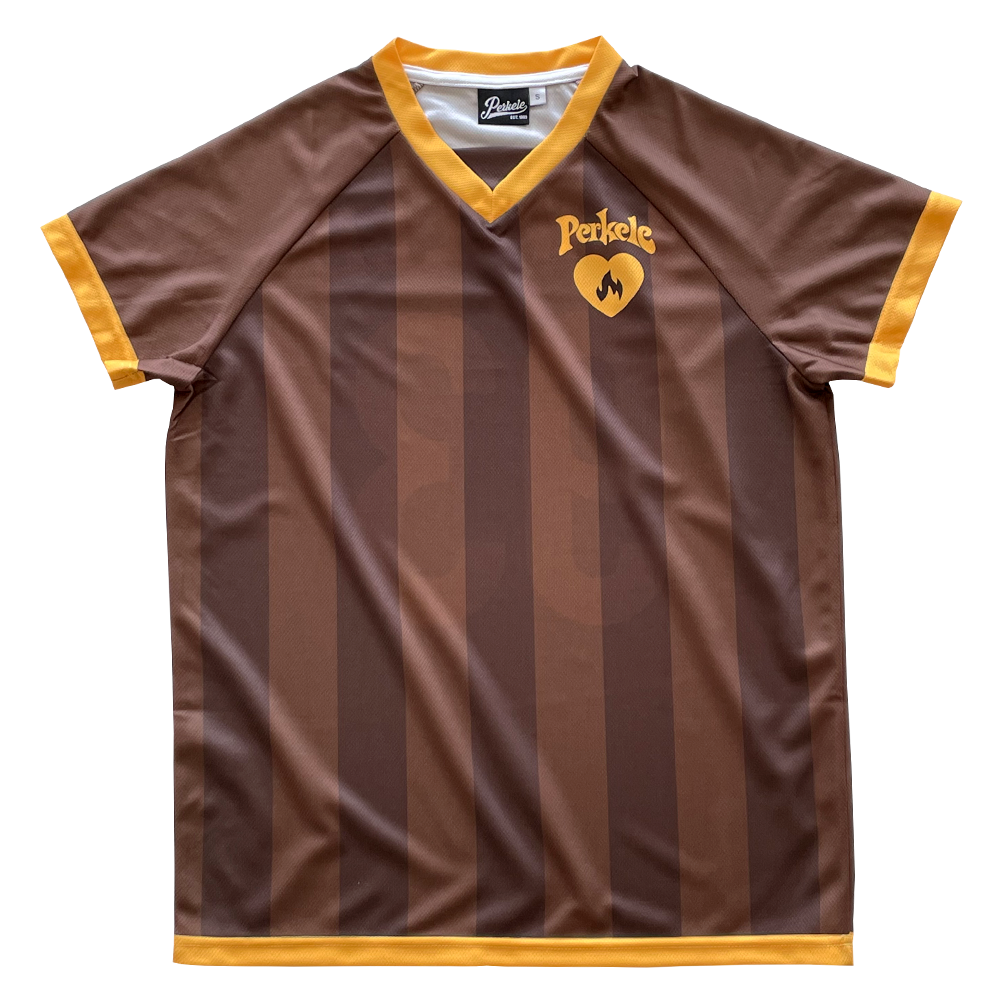Perkele "Burn" Football Shirt (brown/orange)