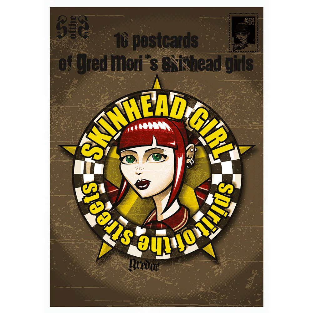 Skinhead Girl "Spirit of the Streets" 10 x Postkarten / Postcards Set - Premium  von Spirit of the Streets für nur €1.90! Shop now at SPIRIT OF THE STREETS Webshop