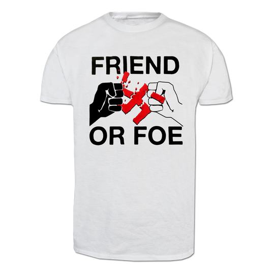 Friend Or Foe "Smash" T-Shirt (white) - Premium  von Spirit of the Streets Mailorder für nur €3.90! Shop now at Spirit of the Streets Mailorder