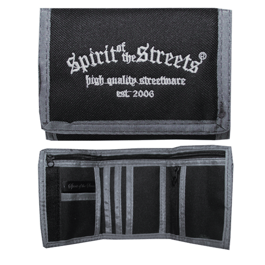 Geldbörse / Wallet "Spirit of the Streets" (schwarz/grau) - Premium  von Spirit of the Streets Mailorder für nur €6.90! Shop now at Spirit of the Streets Mailorder