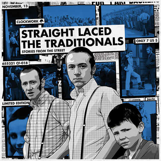 split Straight Laced / The Traditionals "Stories..." 7" EP (lim. 100, black)