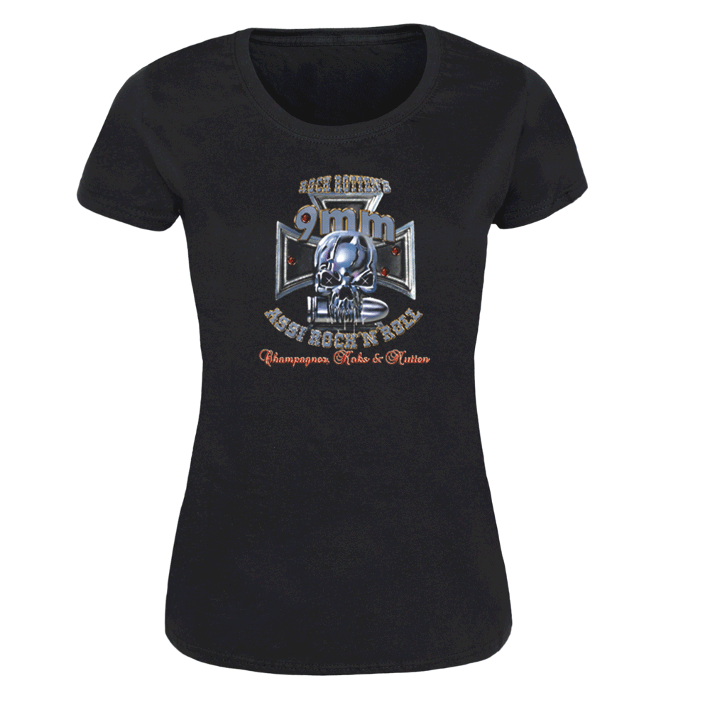 9mm Assi Rock'n'Roll "C.K.N." Girly-Shirt