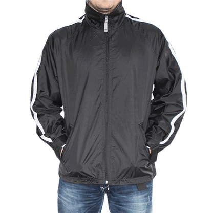 B&C Windjacke (schwarz/weiß)