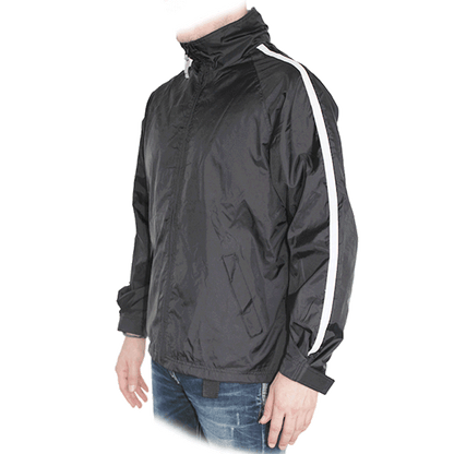 B&C Windjacke (schwarz/weiß)