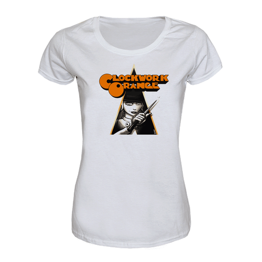 Clockwork Orange "Girl" Girly Shirt (white) - Premium  von Spirit of the Streets Mailorder für nur €12.90! Shop now at Spirit of the Streets Mailorder