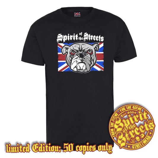 Spirit of the Streets #44 "Bulldog IV" T-Shirt (washed black) (lim. 50)