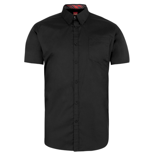 Merc "Baxter" Button Down Hemd (kurz) (schwarz/black) - Premium  von Merc London für nur €34.90! Shop now at Spirit of the Streets Mailorder