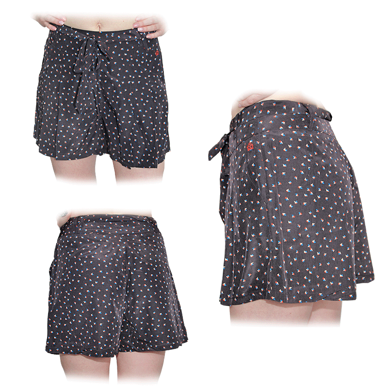 Merc "Flora" Printed Shorts (navy)