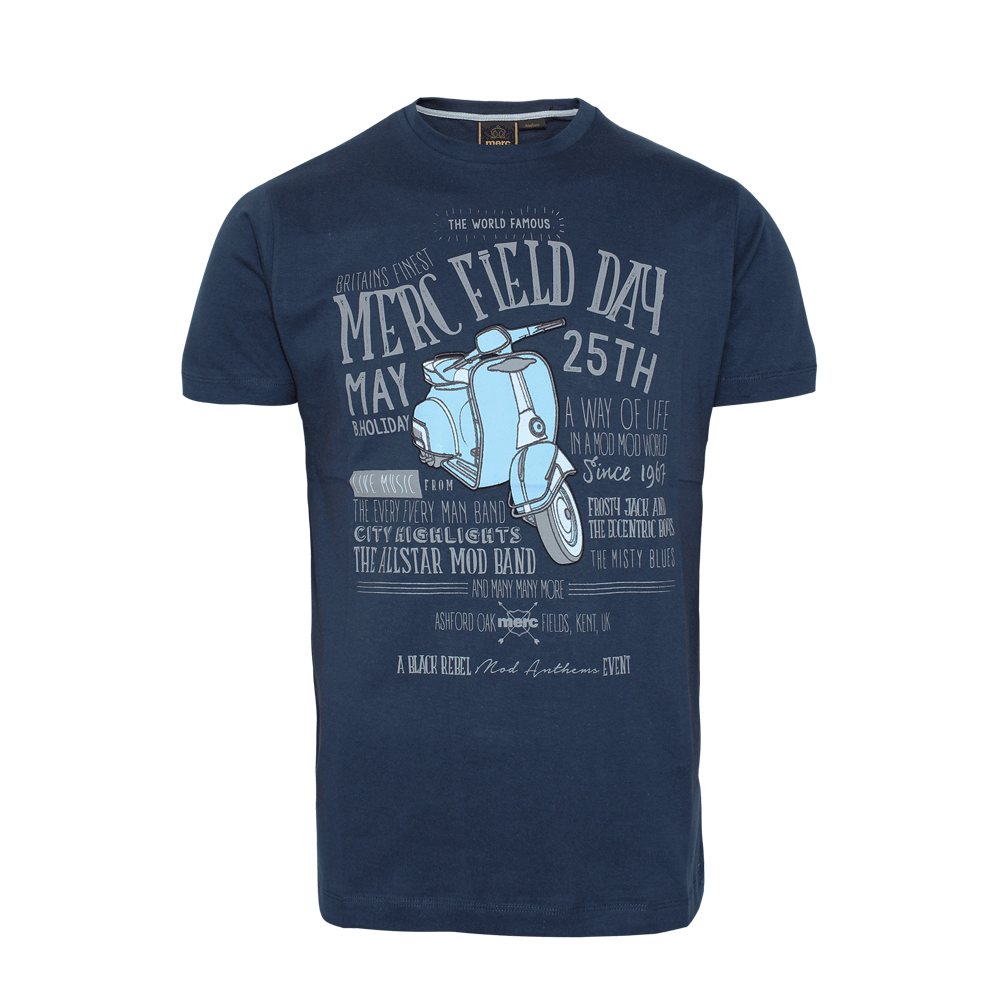 Merc "Herman" T-Shirt (navy) - Premium  von Merc London für nur €9.90! Shop now at Spirit of the Streets Mailorder