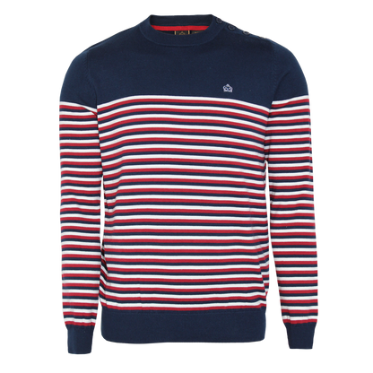 Merc "Brich" Stripe Pullover (navy) - Premium  von Merc London für nur €29.90! Shop now at Spirit of the Streets Mailorder