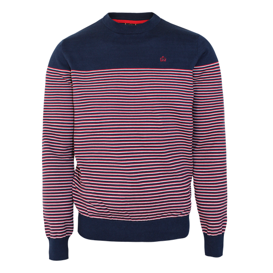 Merc "Brich" Stripe Pullover (navy)