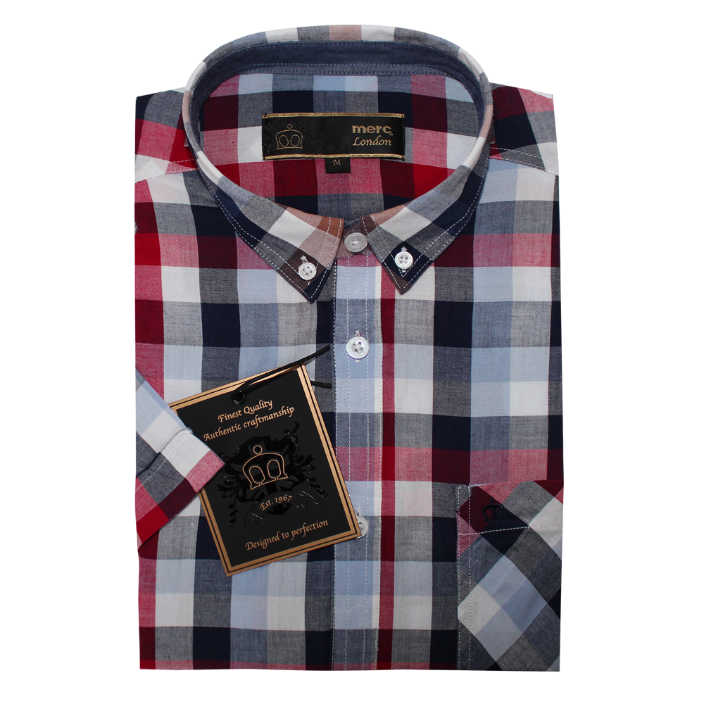 Merc "Ashford" Button Down Hemd (rot) - Premium  von Merc London für nur €39.90! Shop now at Spirit of the Streets Mailorder
