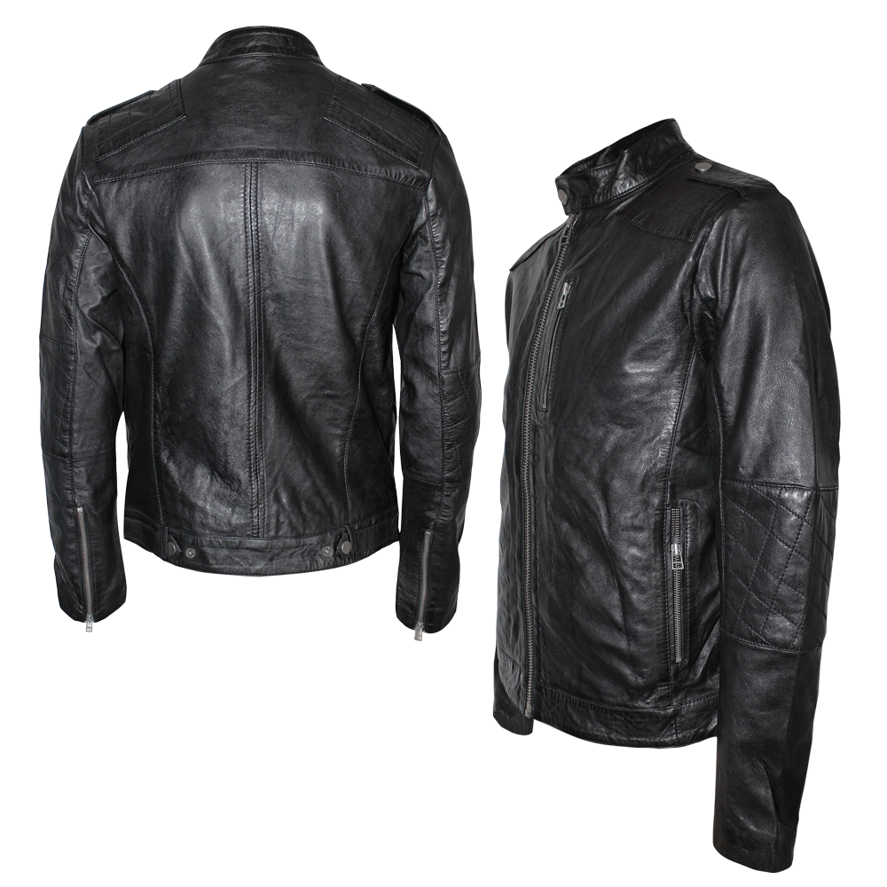 Lederjacke "Anglo" (schwarz)