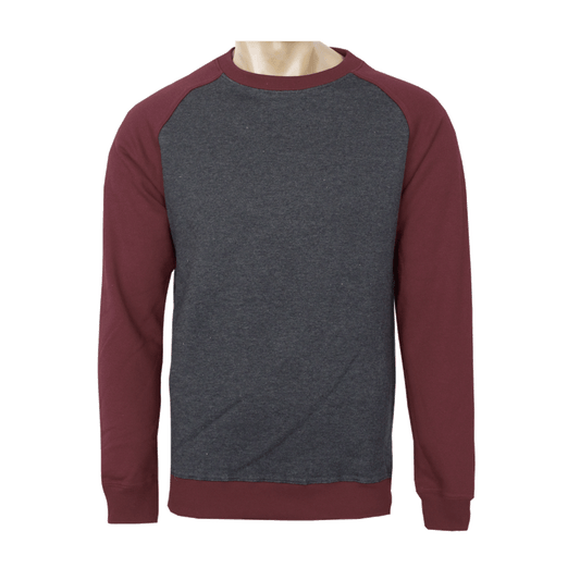 Urban Classics "2Tone" Sweatshirt (charcoal/ruby)