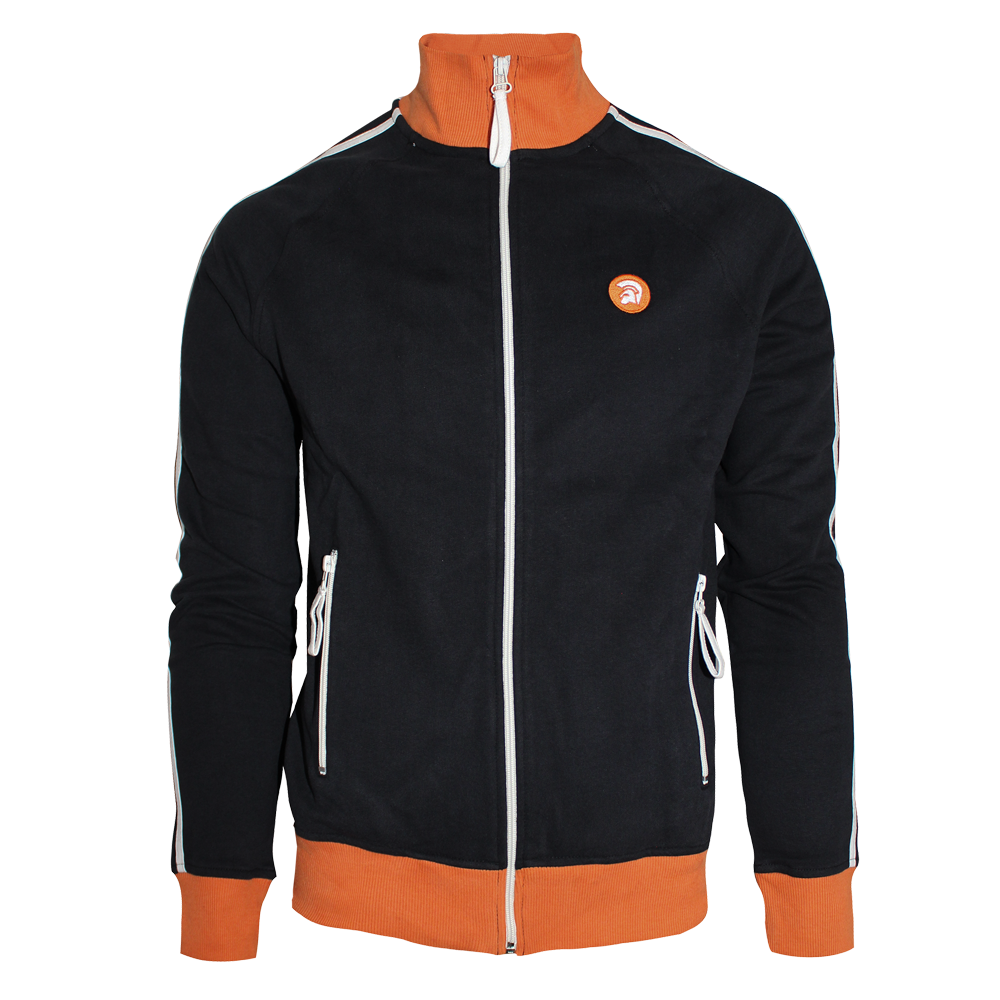 Trojan "Twin Stripe" Trainingsjacke (schwarz/orange)