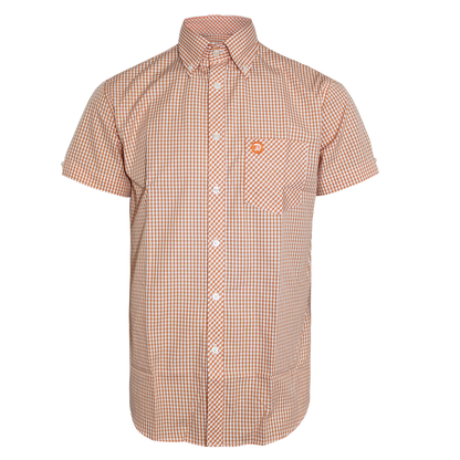 Trojan "Classic Gingham" Button Down Hemd (orange)