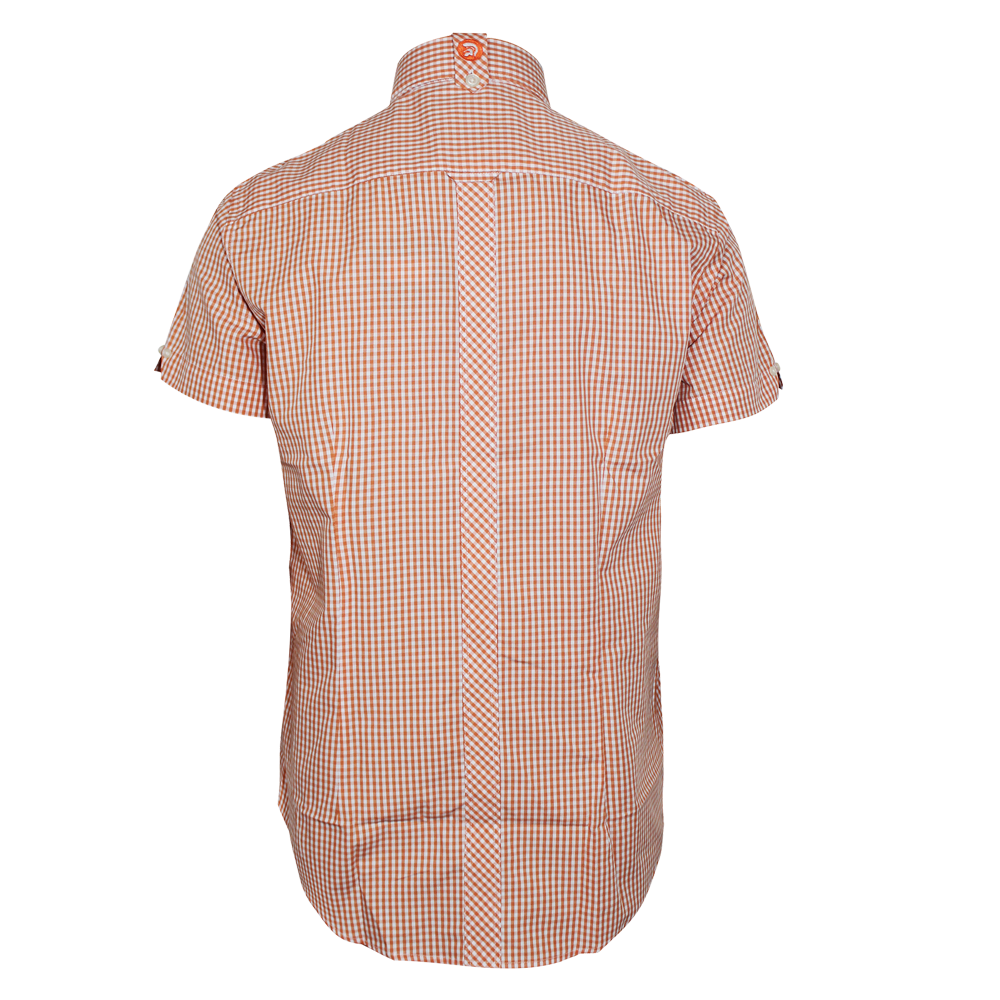 Trojan "Classic Gingham" Button Down Hemd (orange)