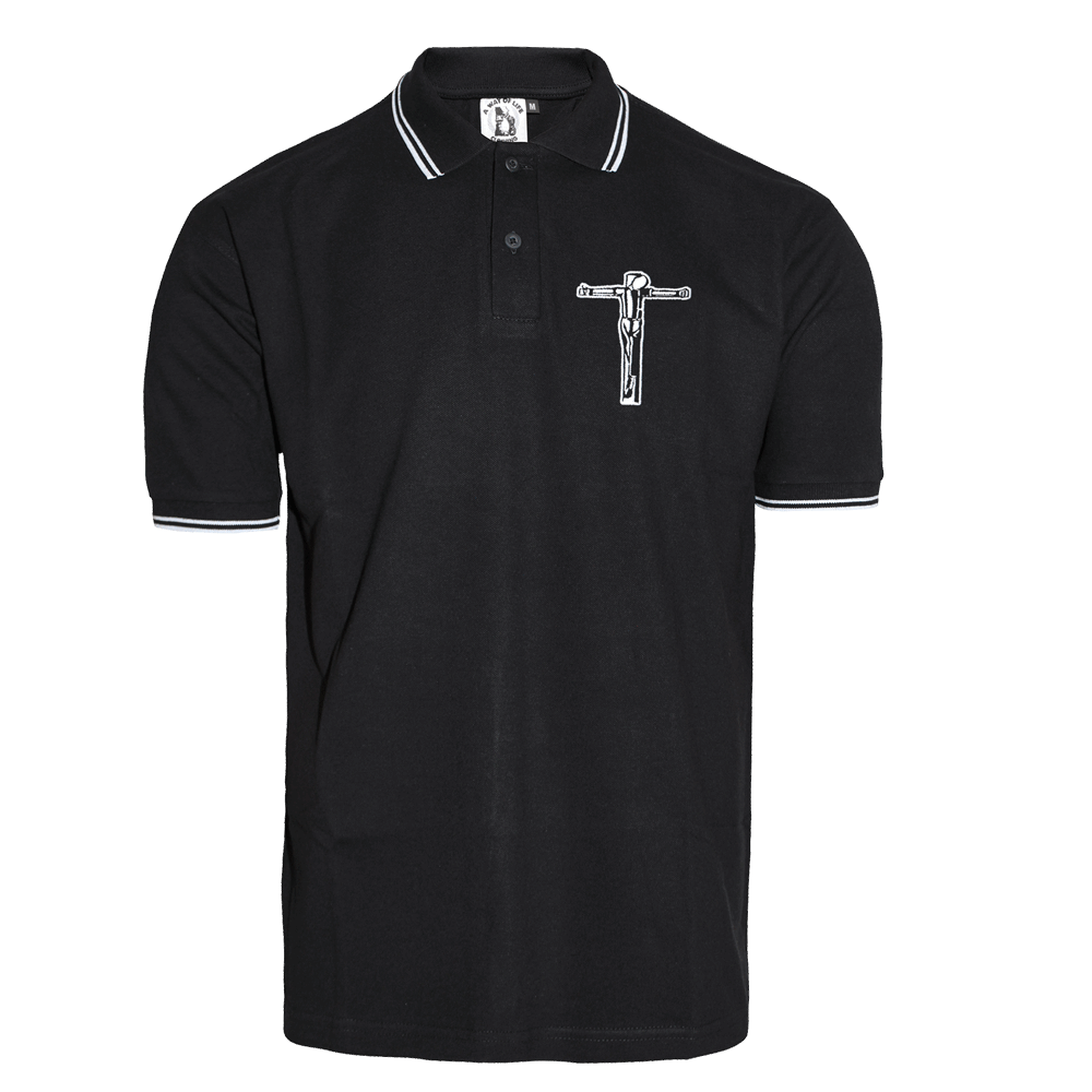 A Way of Life "Crucified!" Polo Shirt (schwarz)