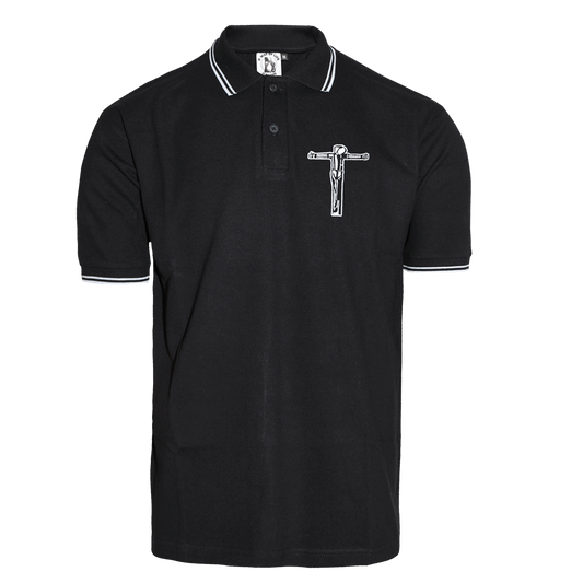 A Way of Life "Crucified!" Polo Shirt (schwarz)